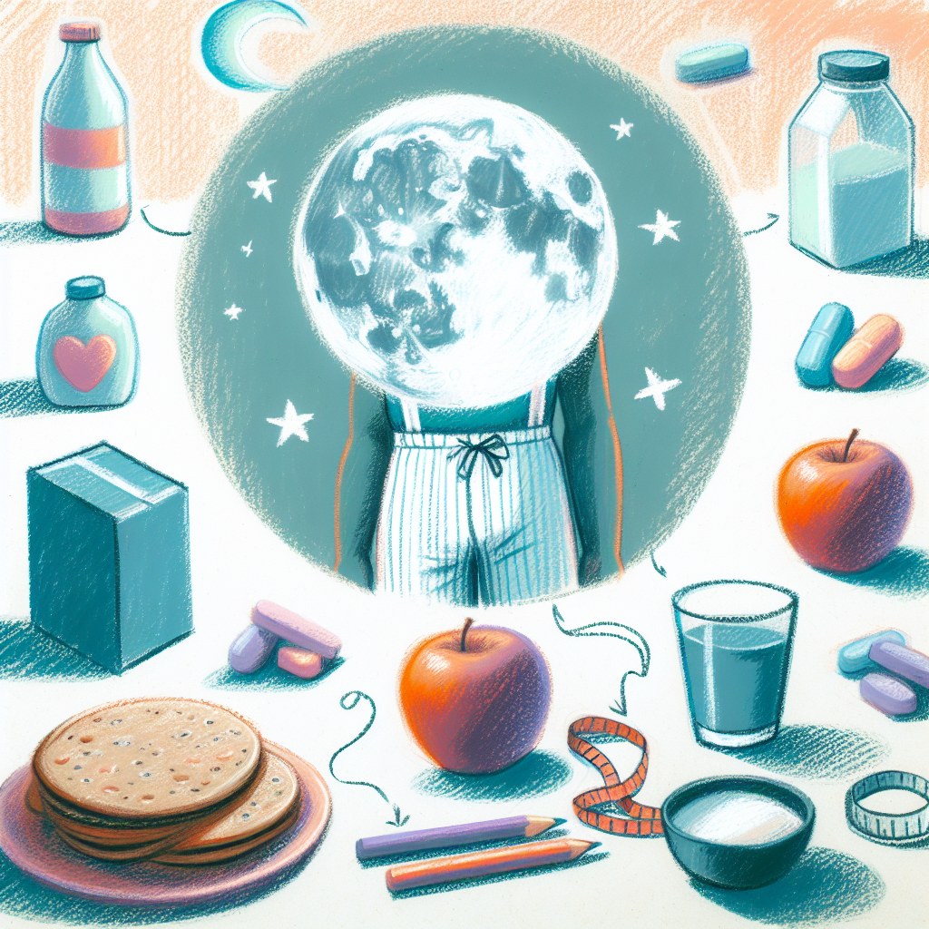 Pastelková ilustrace znázorňující téma: Zdraví a hubnutí