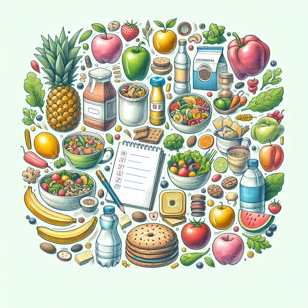Pastelková ilustrace znázorňující téma: Zdravá výživa