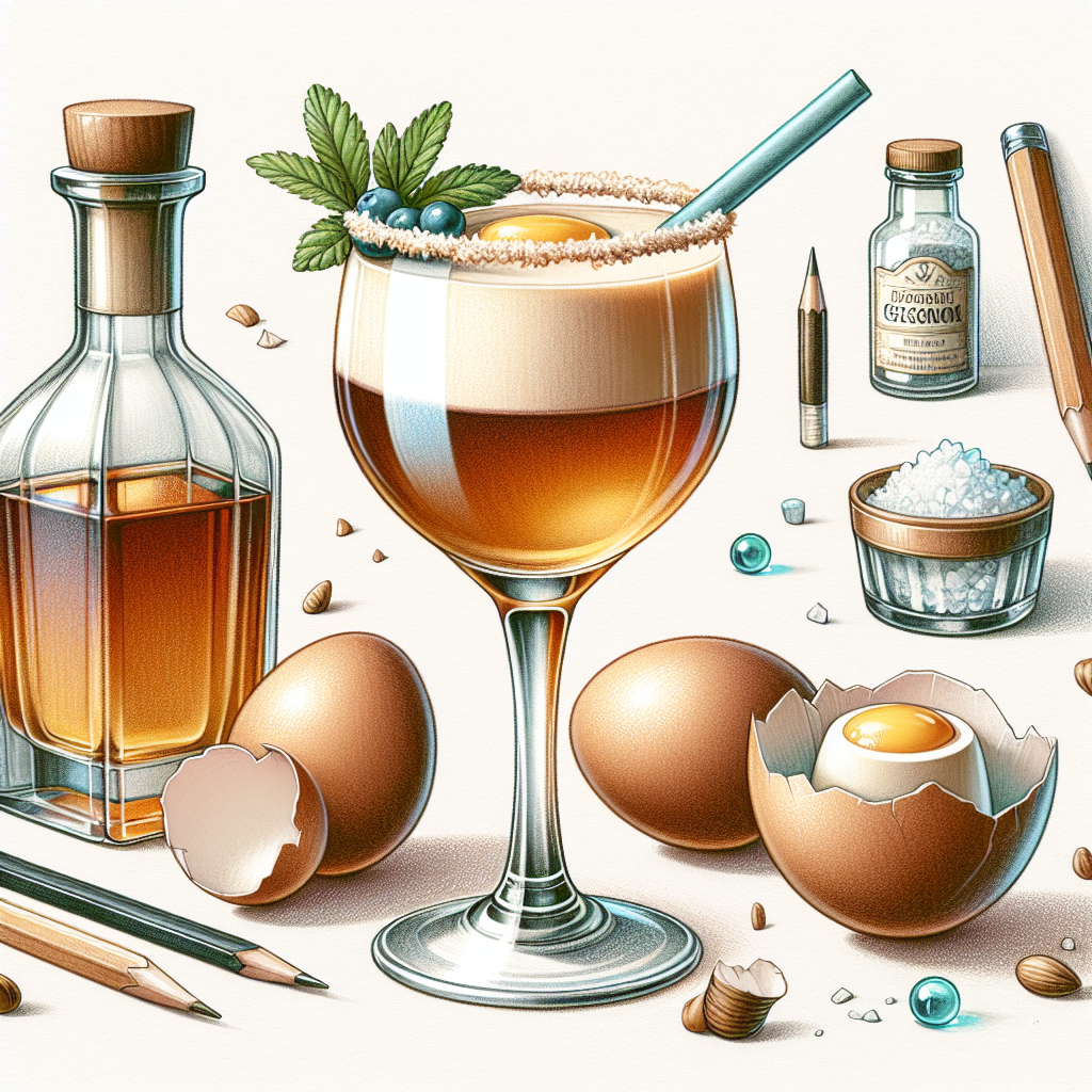 Pastelková ilustrace znázorňující téma: Nápoje