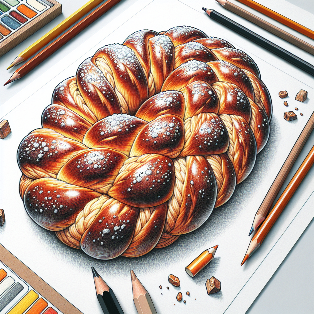 Pastelková ilustrace znázorňující téma: Vánoční recepty