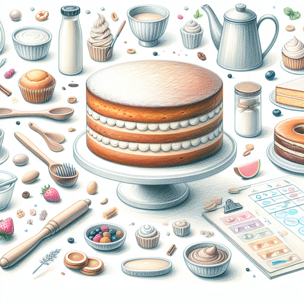 Pastelková ilustrace znázorňující téma: Vaření a pečení