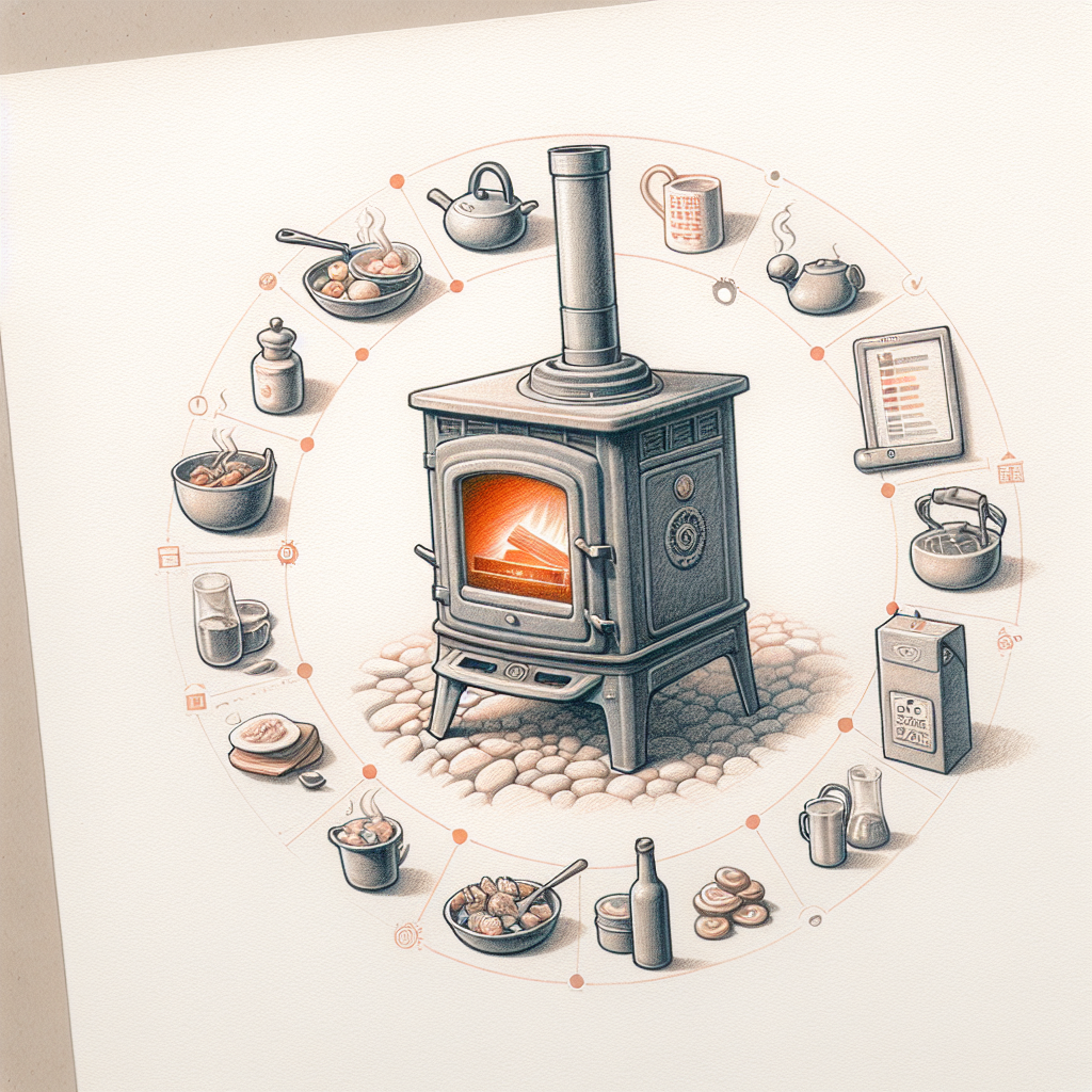 Pastelková ilustrace znázorňující téma: Tradiční vaření