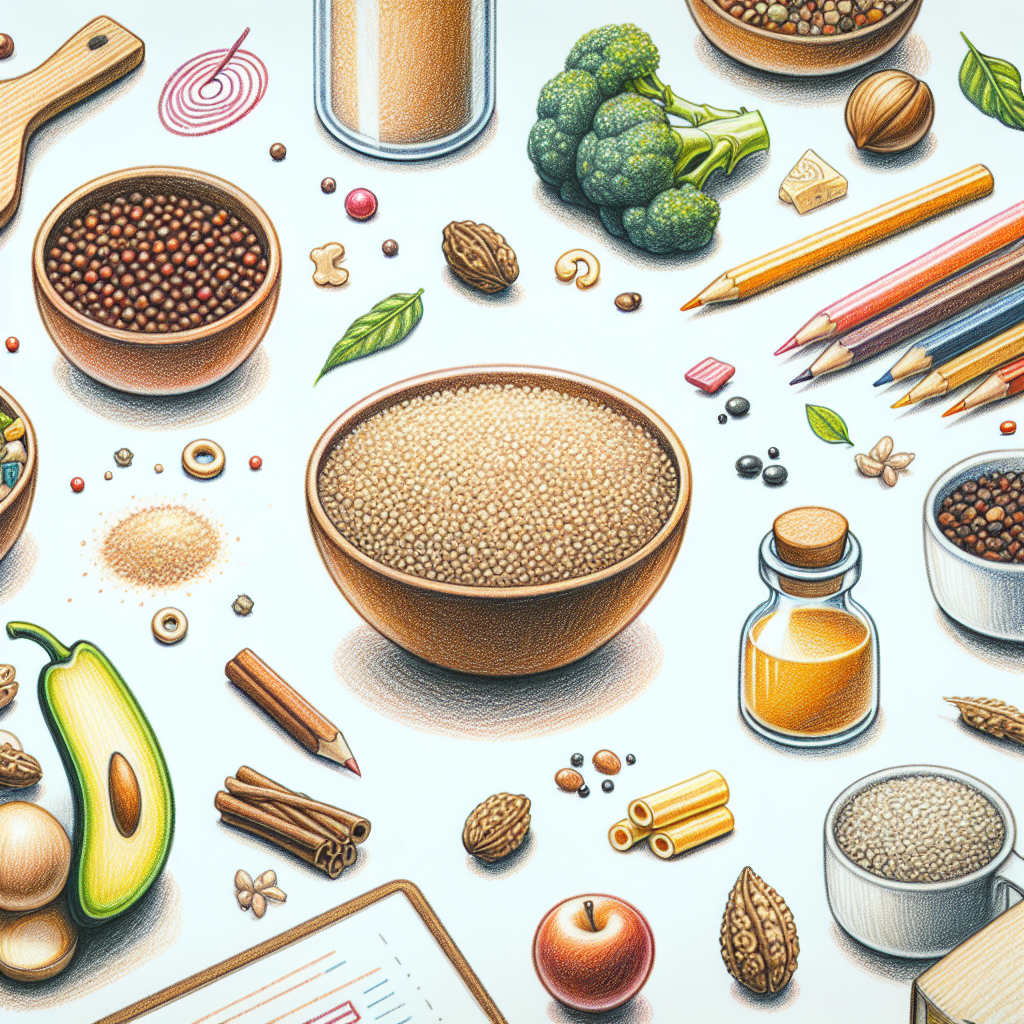 Pastelková ilustrace znázorňující téma: Zdravé vaření