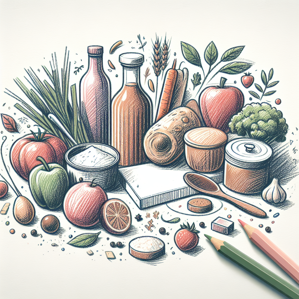 Pastelková ilustrace znázorňující téma: Zdravé vaření