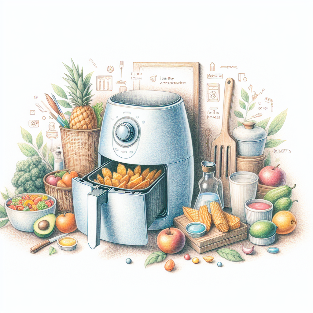 Pastelková ilustrace znázorňující téma: Zdravé vaření