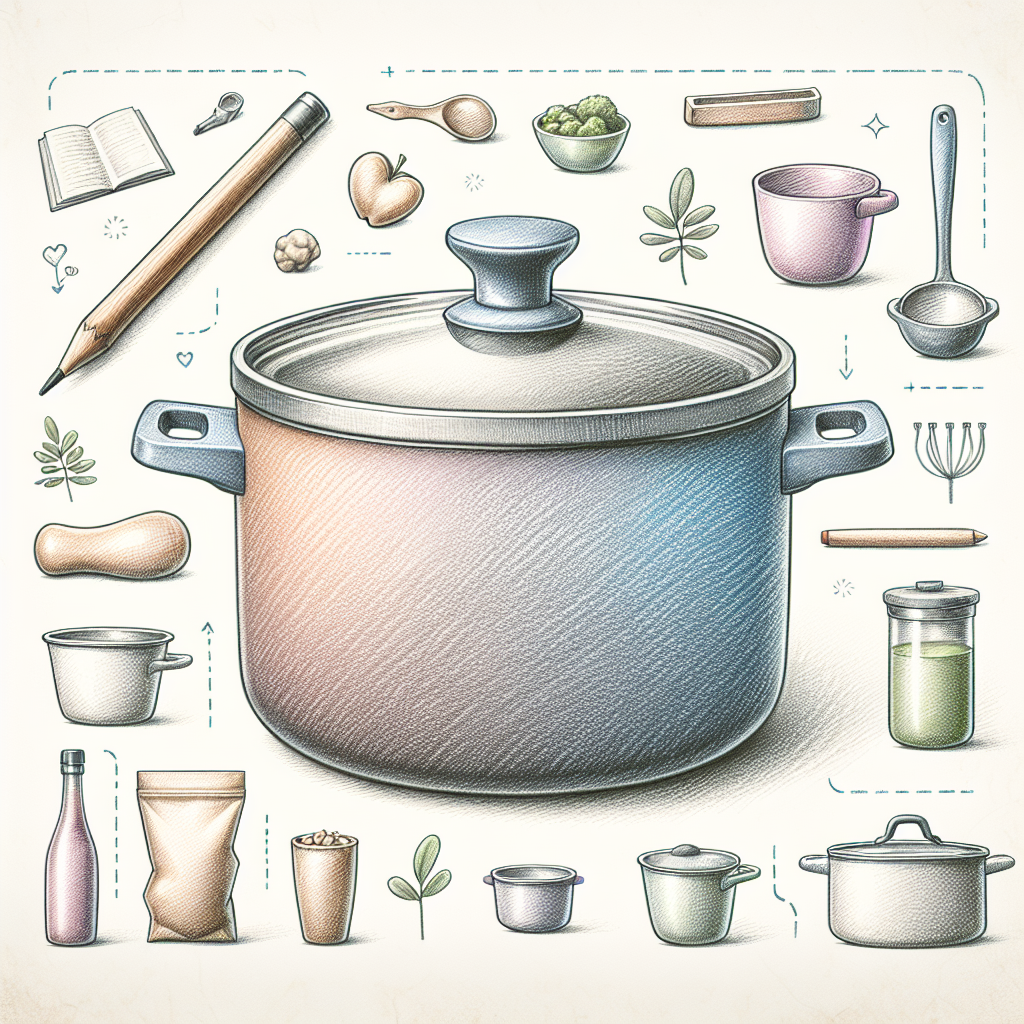 Pastelková ilustrace znázorňující téma: Vaření
