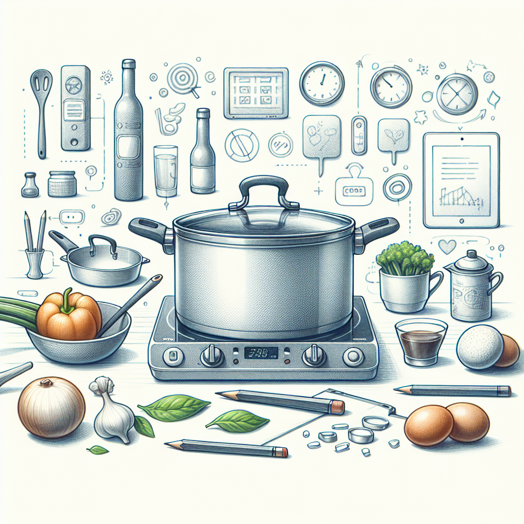 Pastelková ilustrace znázorňující téma: Vaření