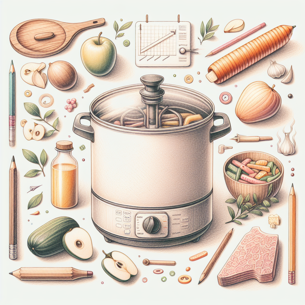 Pastelková ilustrace znázorňující téma: Zdravé vaření