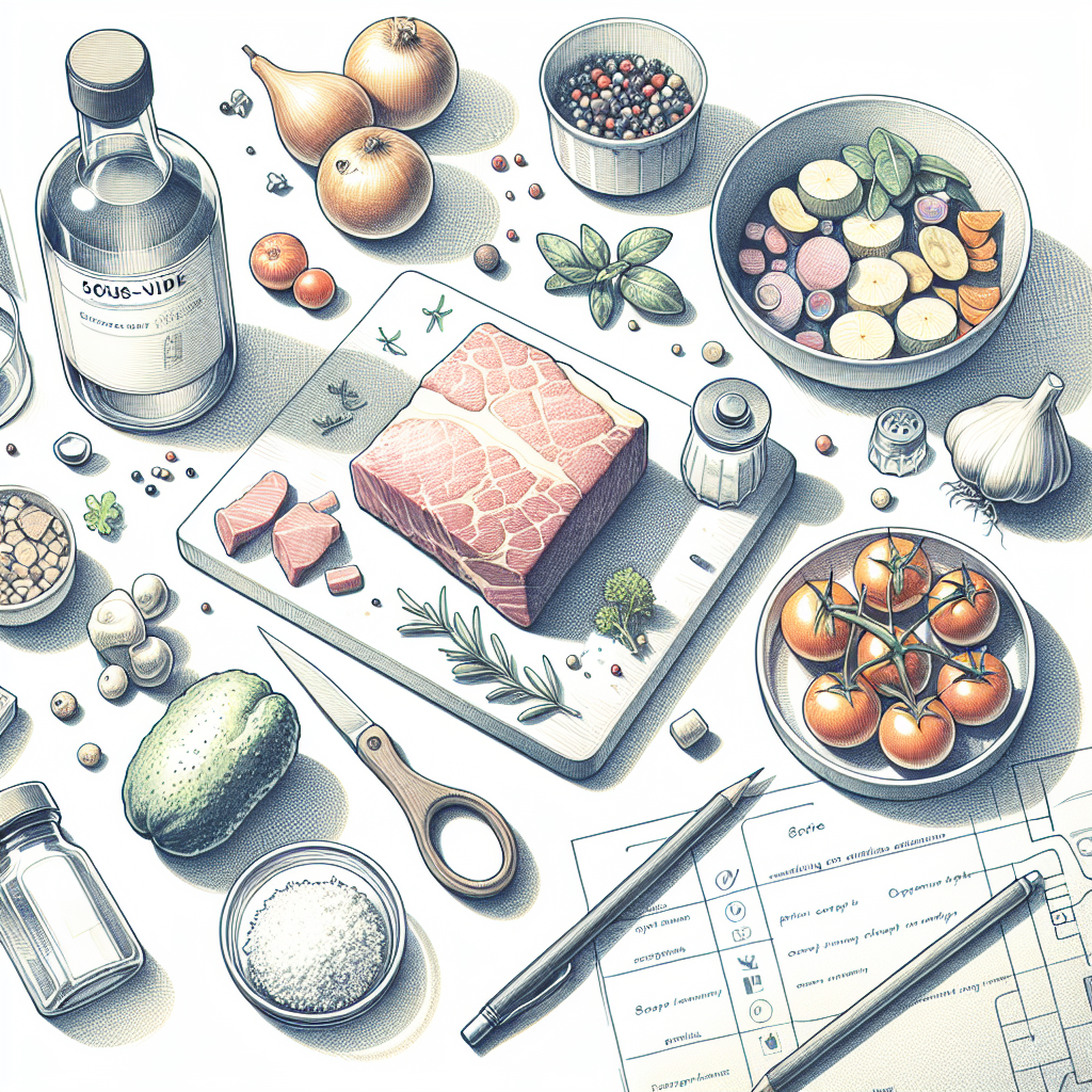 Pastelková ilustrace znázorňující téma: Kuchařské techniky