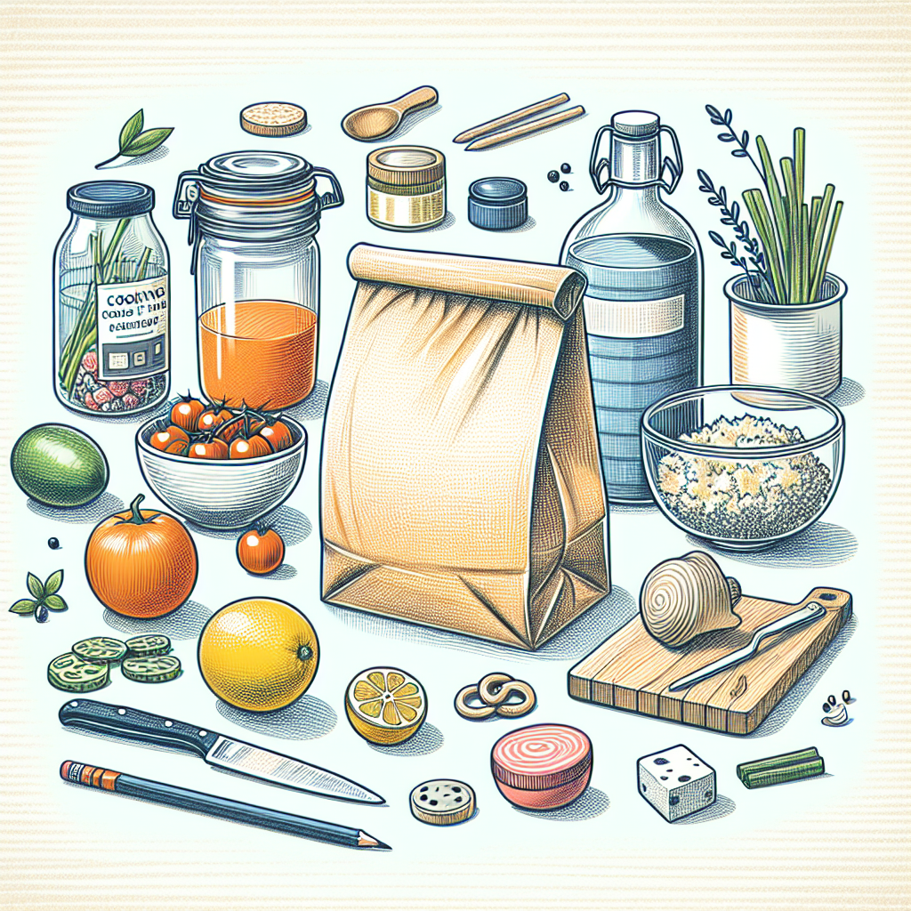 Pastelková ilustrace znázorňující téma: Vaření