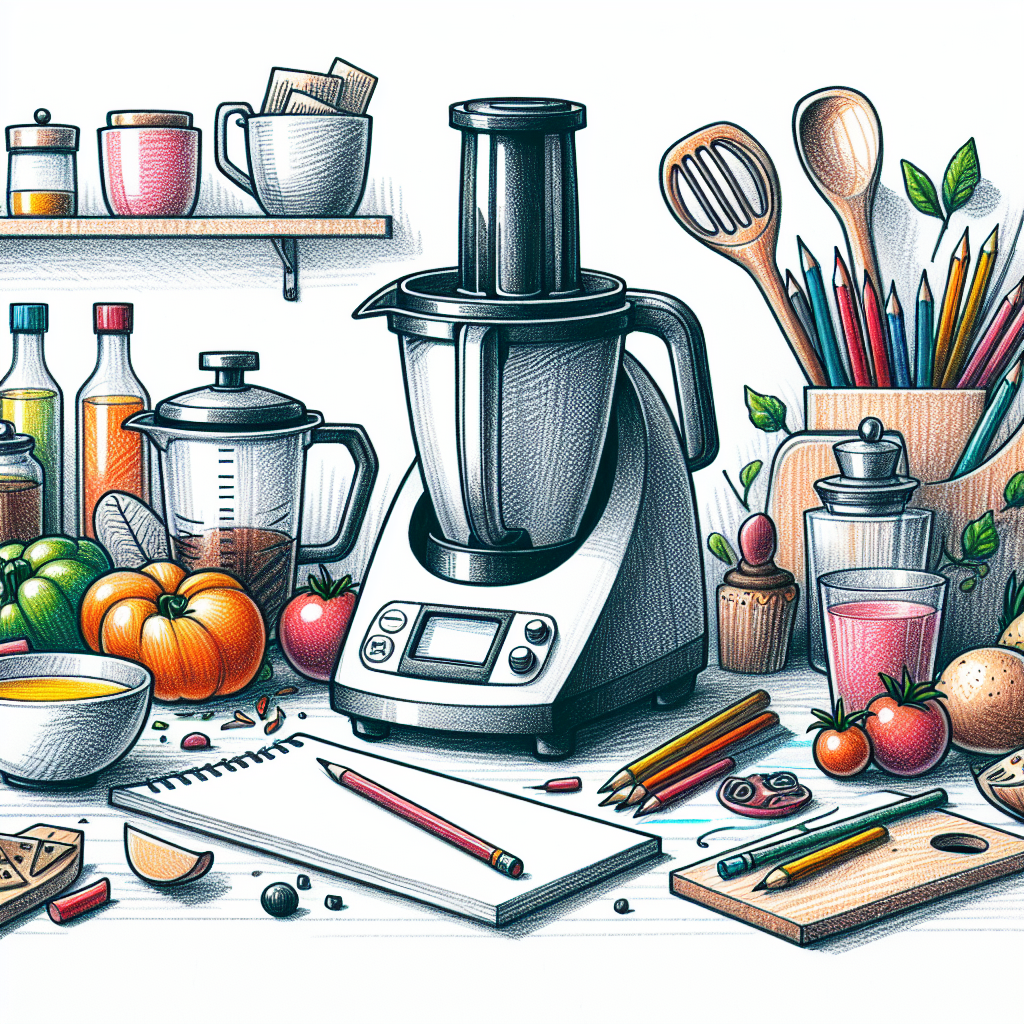 Pastelková ilustrace znázorňující téma: Vaření