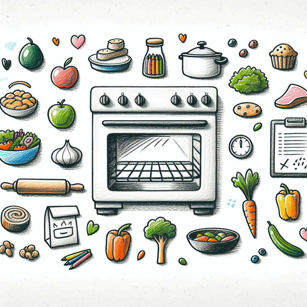 Pastelková ilustrace znázorňující téma: Vaření