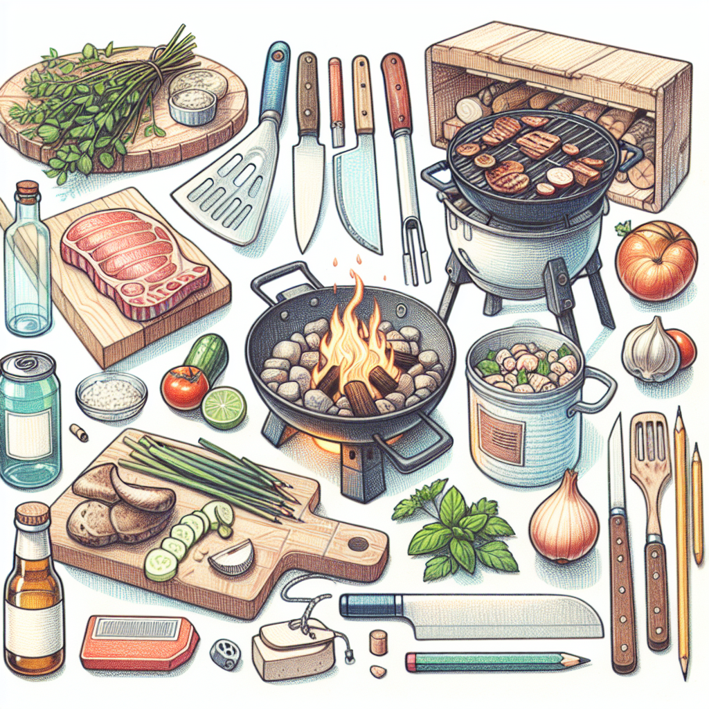 Pastelková ilustrace znázorňující téma: Kulinářství
