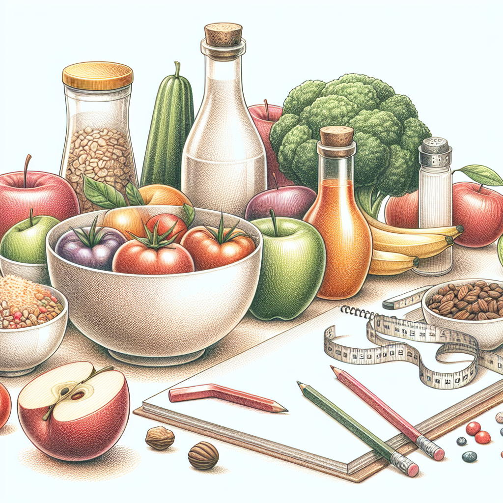Pastelková ilustrace znázorňující téma: Zdravé vaření