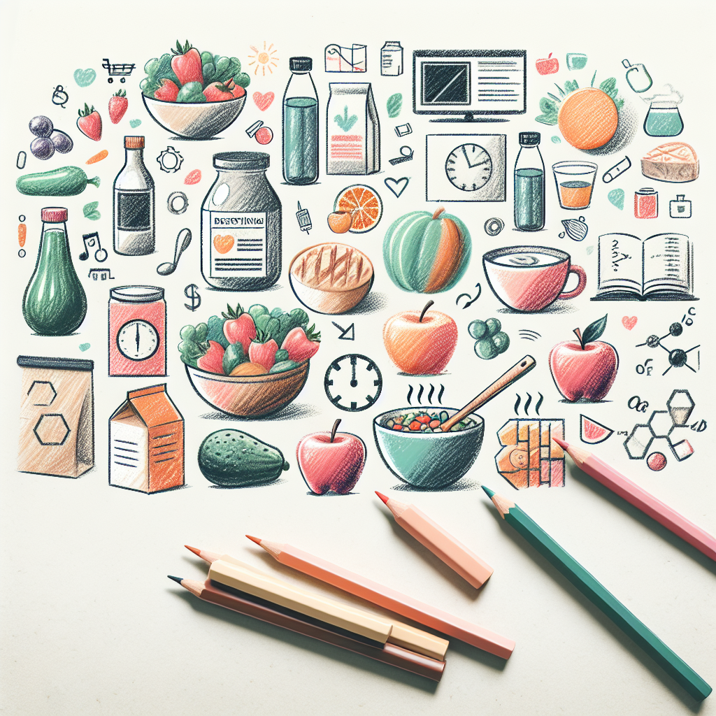 Pastelková ilustrace znázorňující téma: Vaření