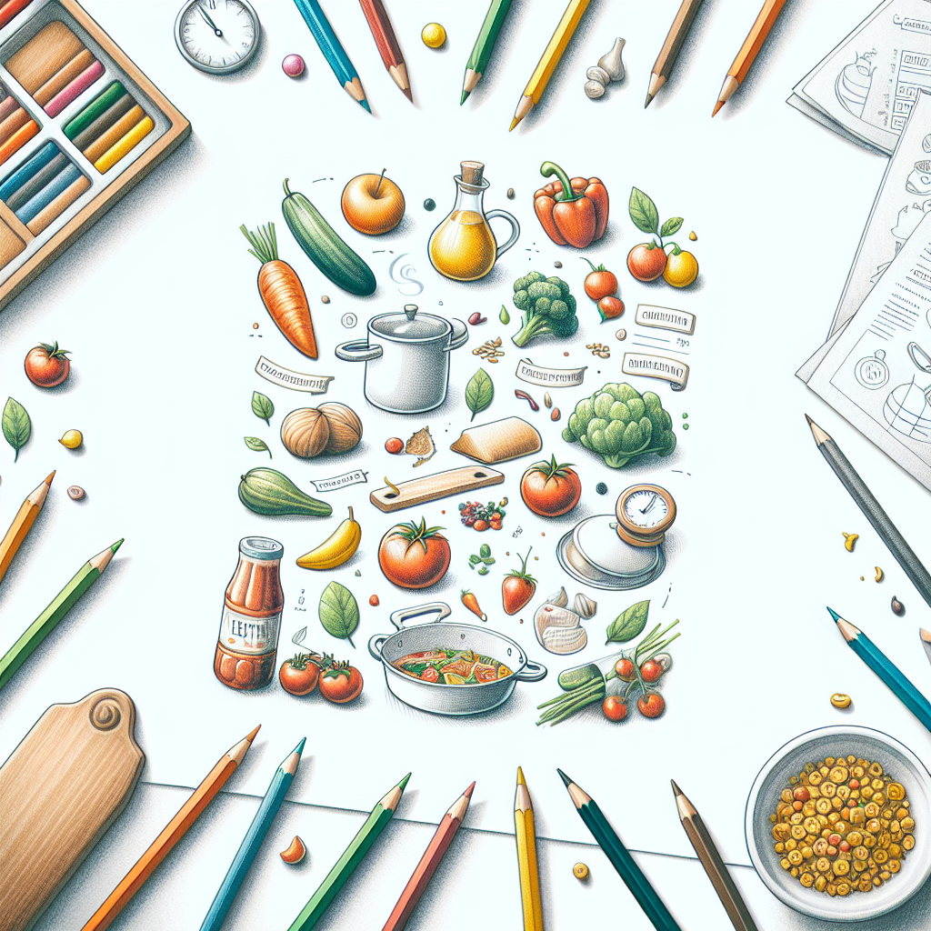 Pastelková ilustrace znázorňující téma: Zdravá výživa