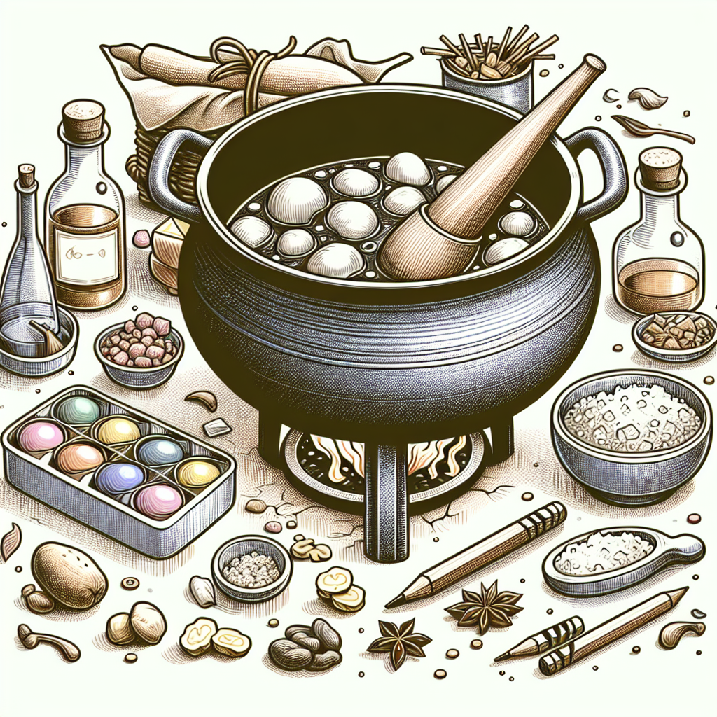 Pastelková ilustrace znázorňující téma: Gastronomie