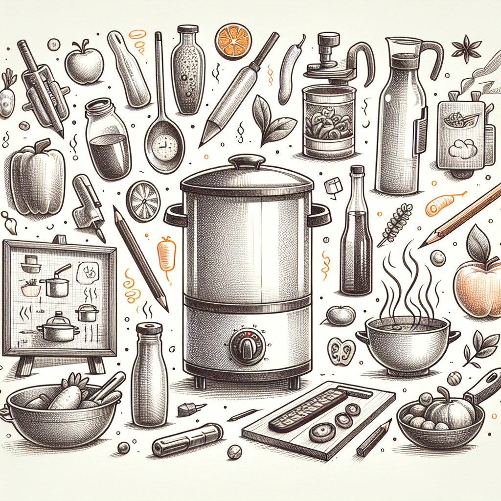 Pastelková ilustrace znázorňující téma: Vaření