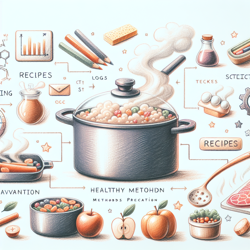 Pastelková ilustrace znázorňující téma: Vaření