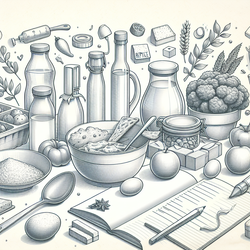 Pastelková ilustrace znázorňující téma: Vaření a recepty