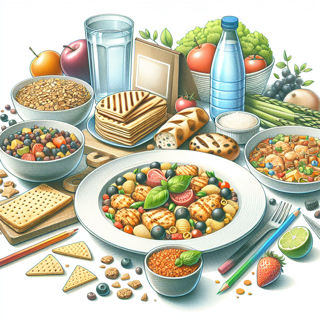 Pastelková ilustrace znázorňující téma: Zdravá výživa