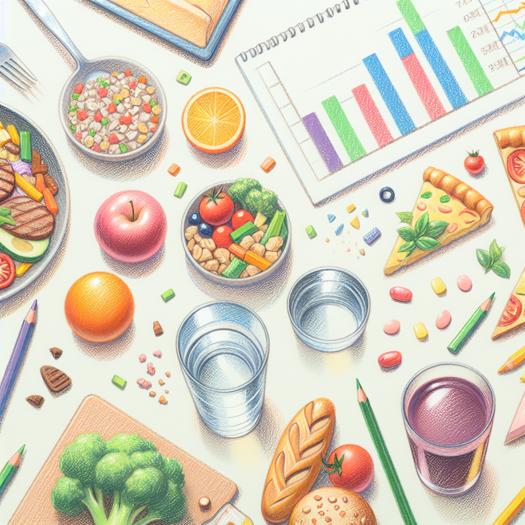 Pastelková ilustrace znázorňující téma: Stravování
