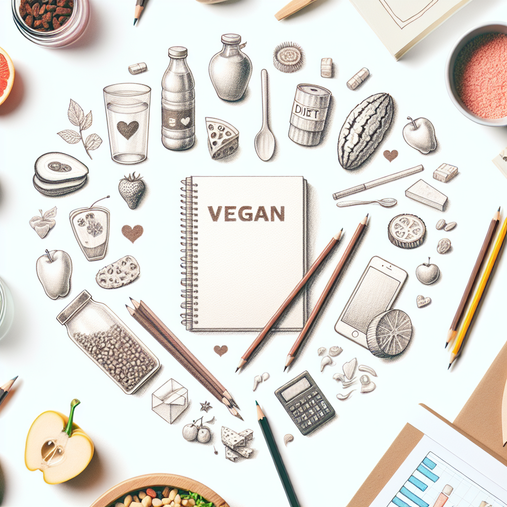Pastelková ilustrace znázorňující téma: Veganství