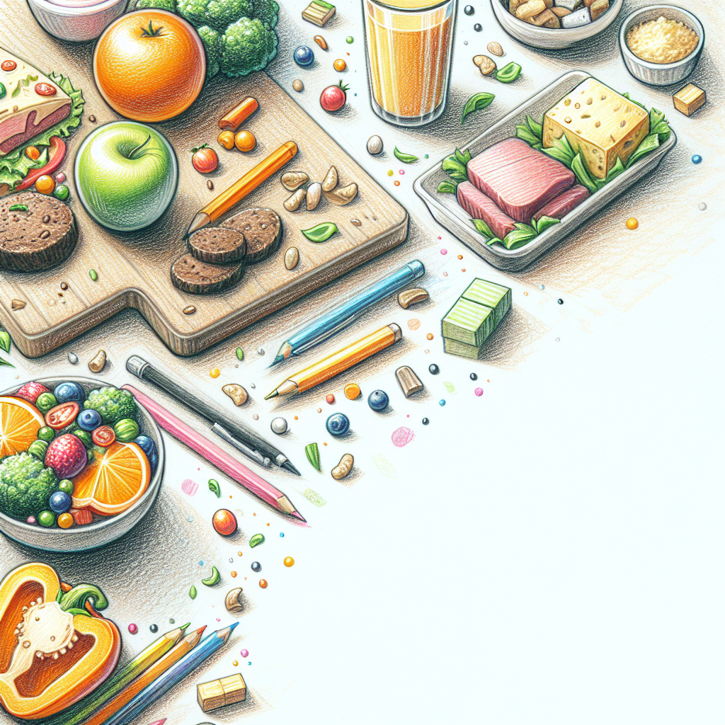 Pastelková ilustrace znázorňující téma: Veganská strava