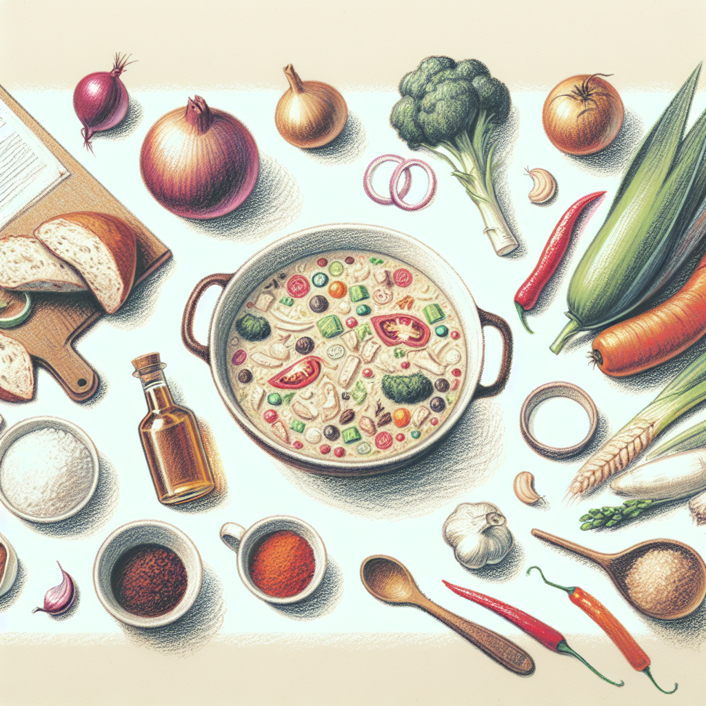 Pastelková ilustrace znázorňující téma: Recepty