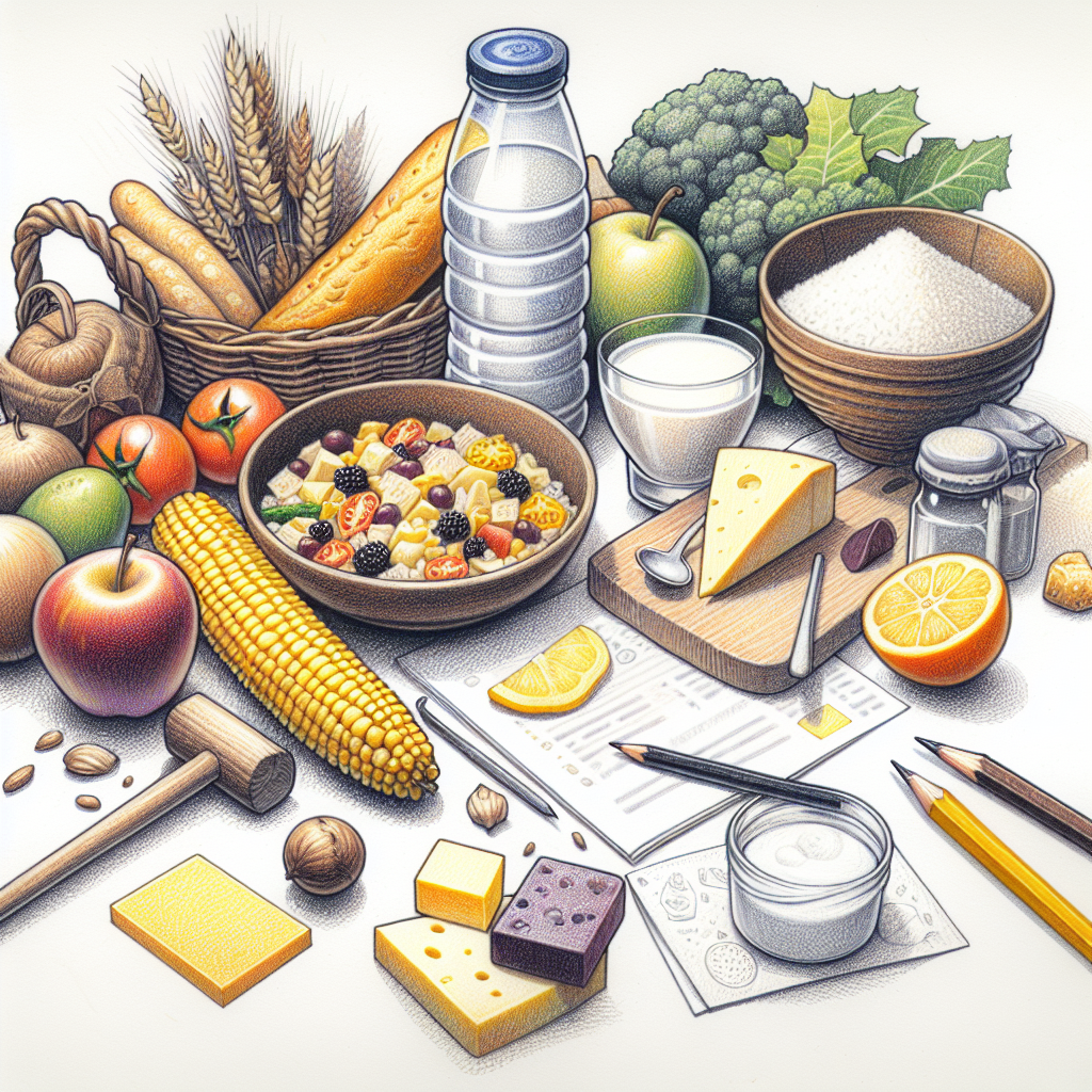 Pastelková ilustrace znázorňující téma: Recepty