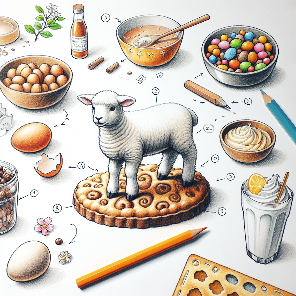 Pastelková ilustrace znázorňující téma: Recepty