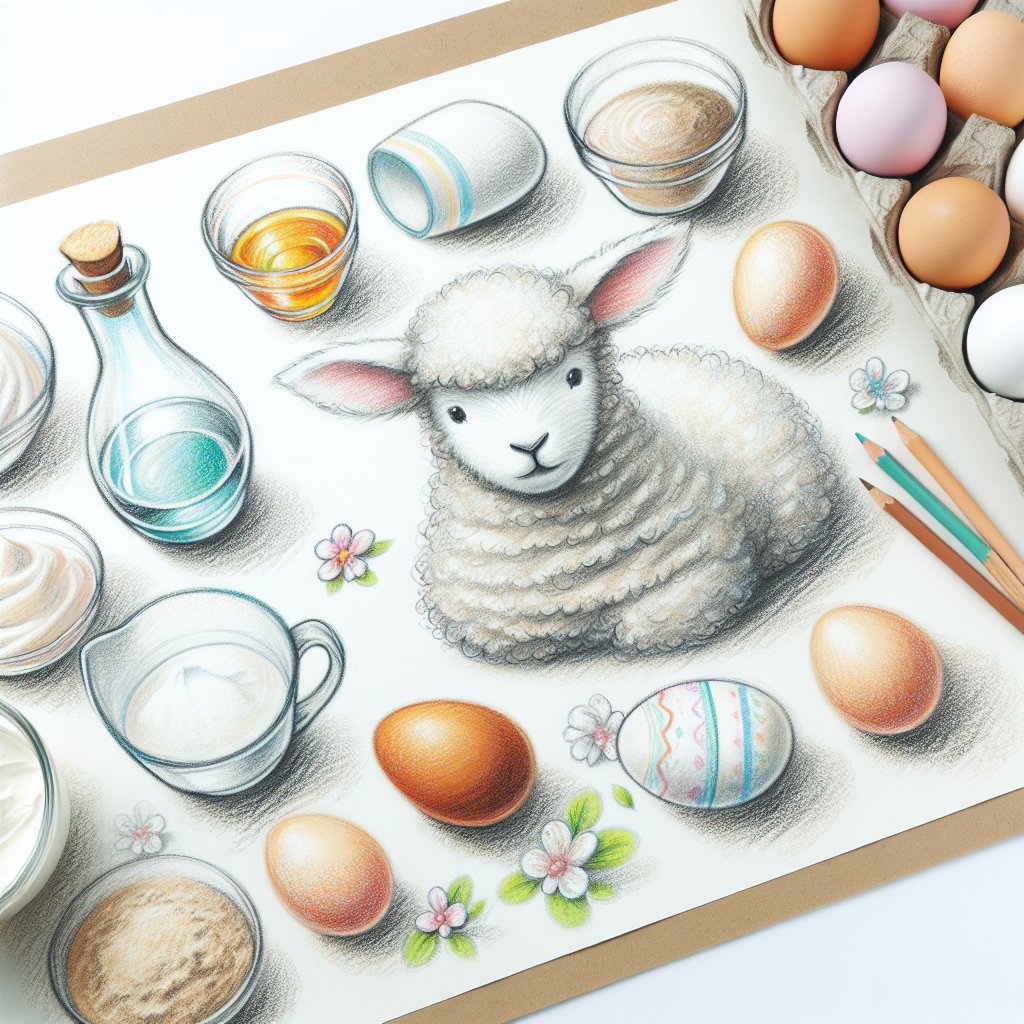 Pastelková ilustrace znázorňující téma: Recepty