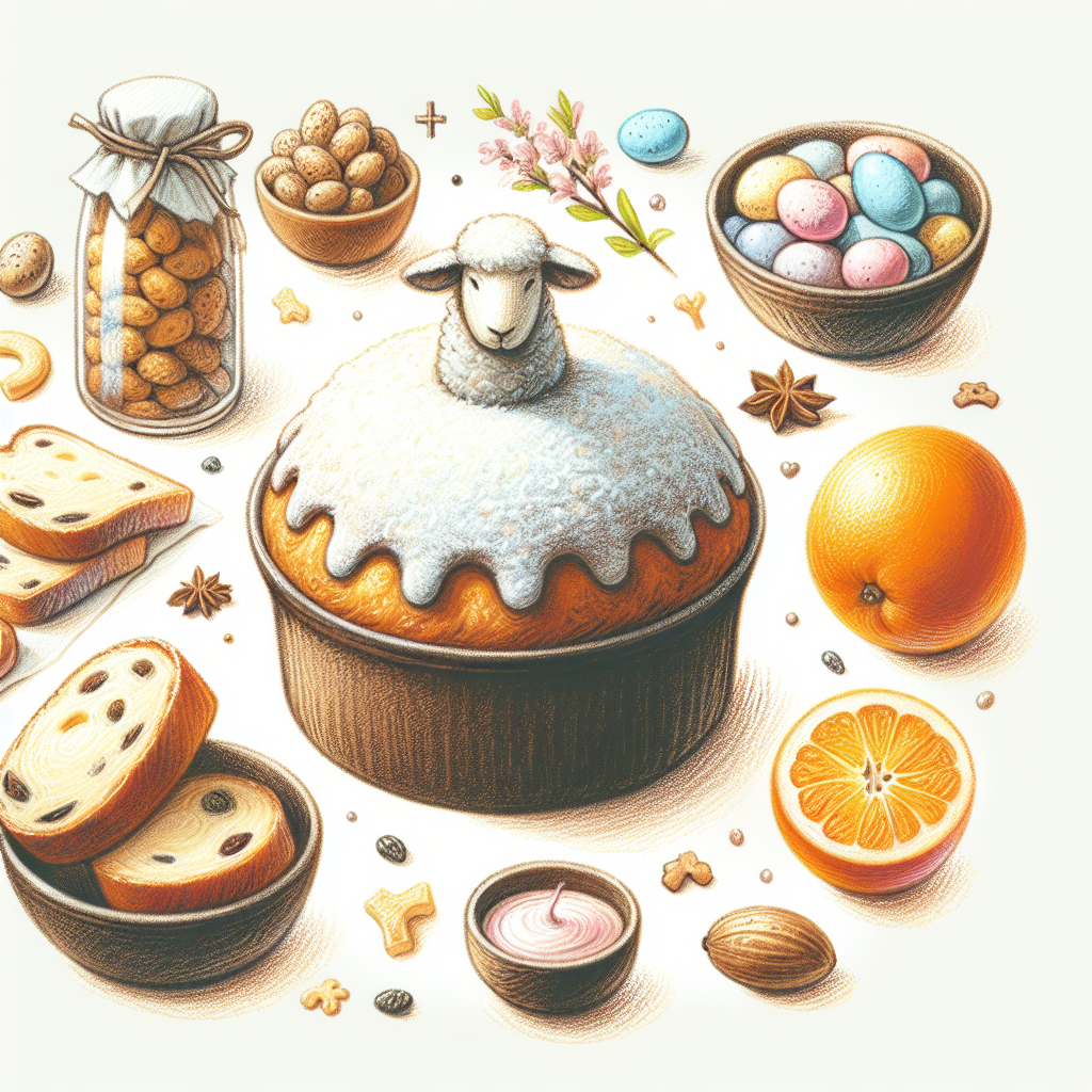 Pastelková ilustrace znázorňující téma: Recepty