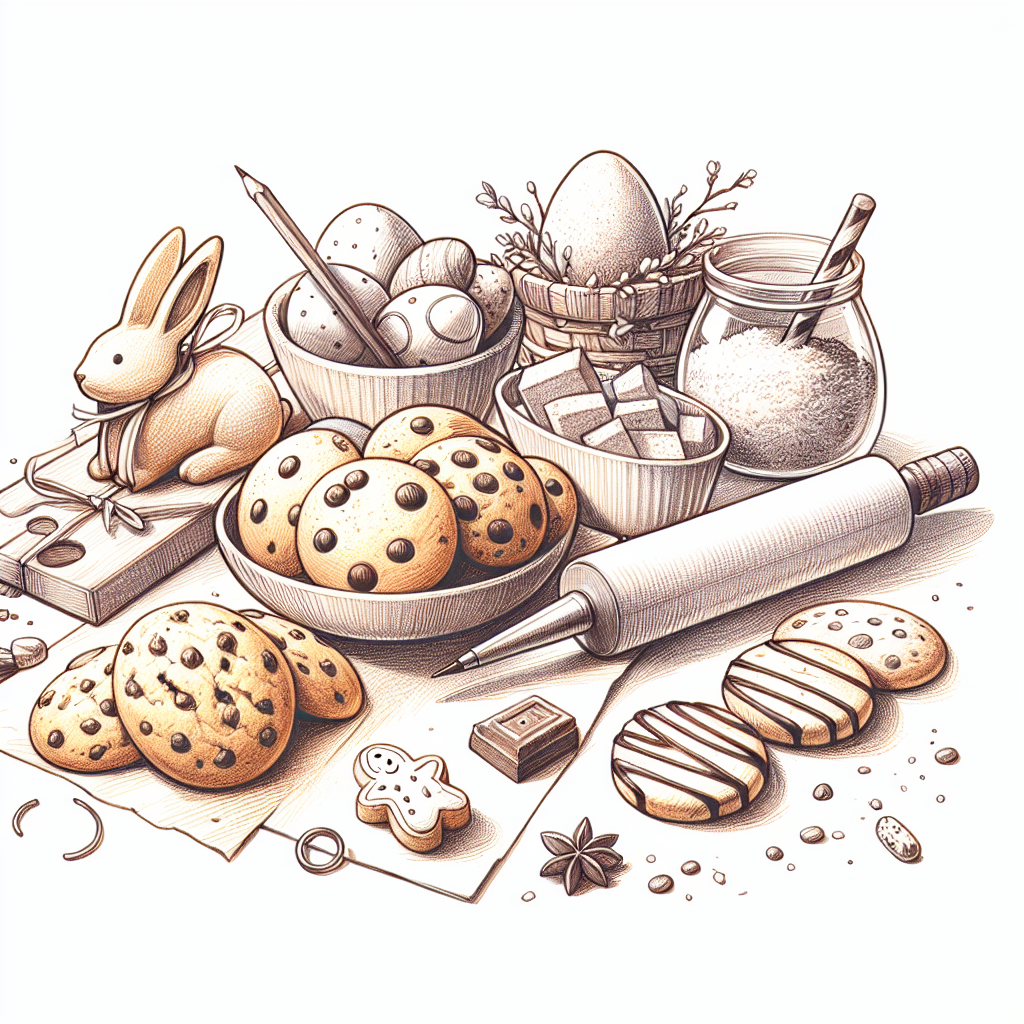 Pastelková ilustrace znázorňující téma: Recepty