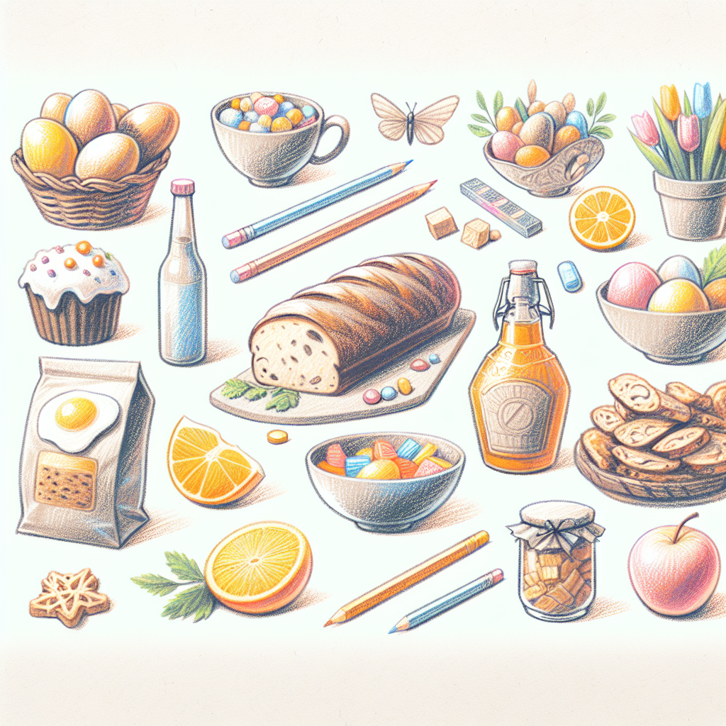 Pastelková ilustrace znázorňující téma: Velikonoce