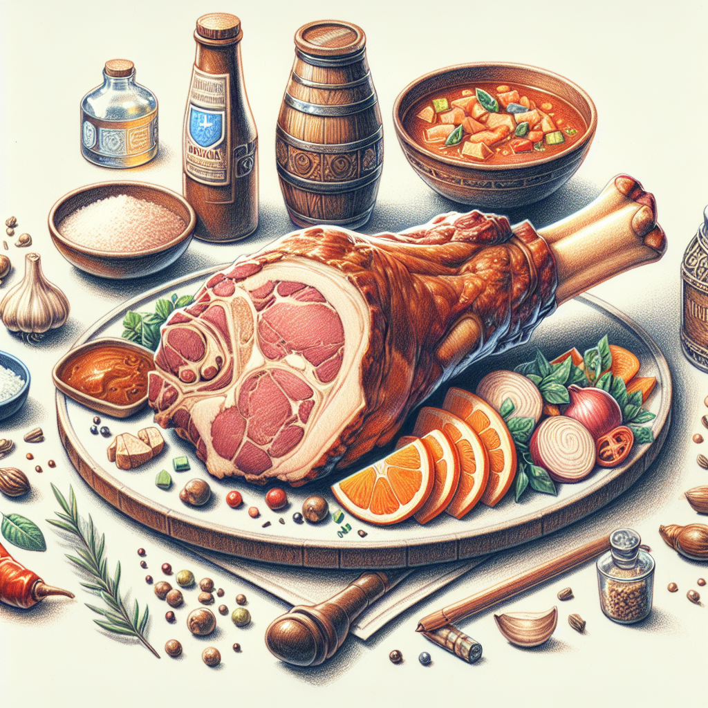 Pastelková ilustrace znázorňující téma: Česká kuchyně