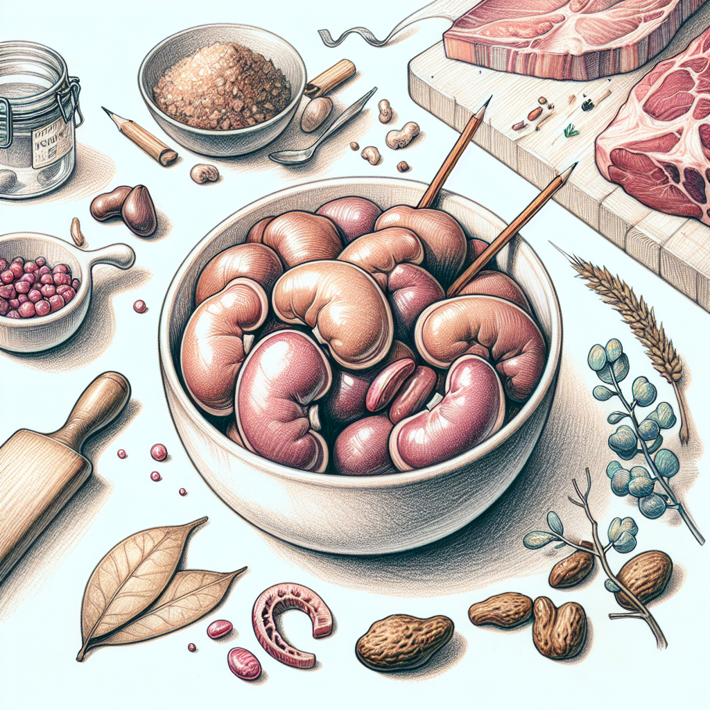 Pastelková ilustrace znázorňující téma: Masné výrobky
