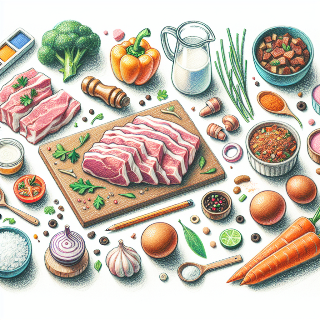Pastelková ilustrace znázorňující téma: Recepty a vaření