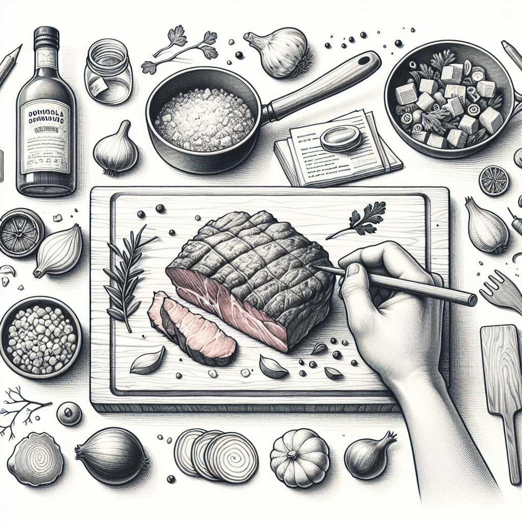 Pastelková ilustrace znázorňující téma: Recepty