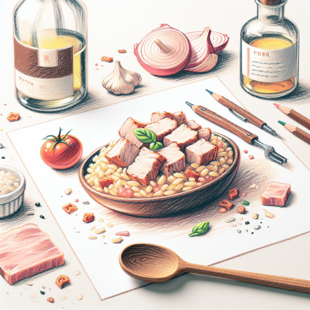 Pastelková ilustrace znázorňující téma: Hlavní jídla