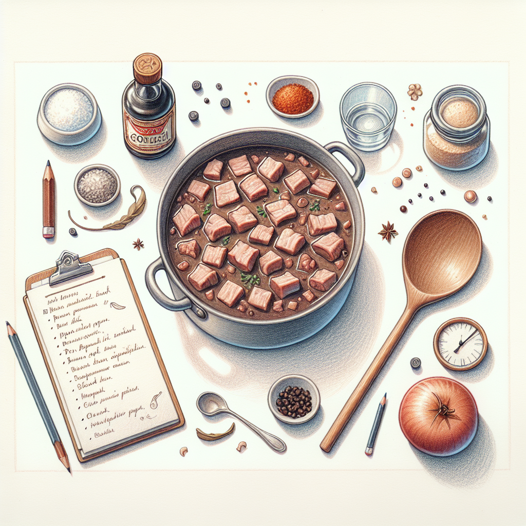 Pastelková ilustrace znázorňující téma: Česká kuchyně