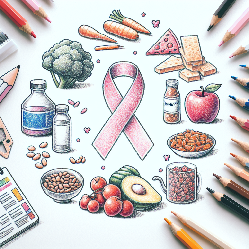 Pastelková ilustrace znázorňující téma: Zdravá strava