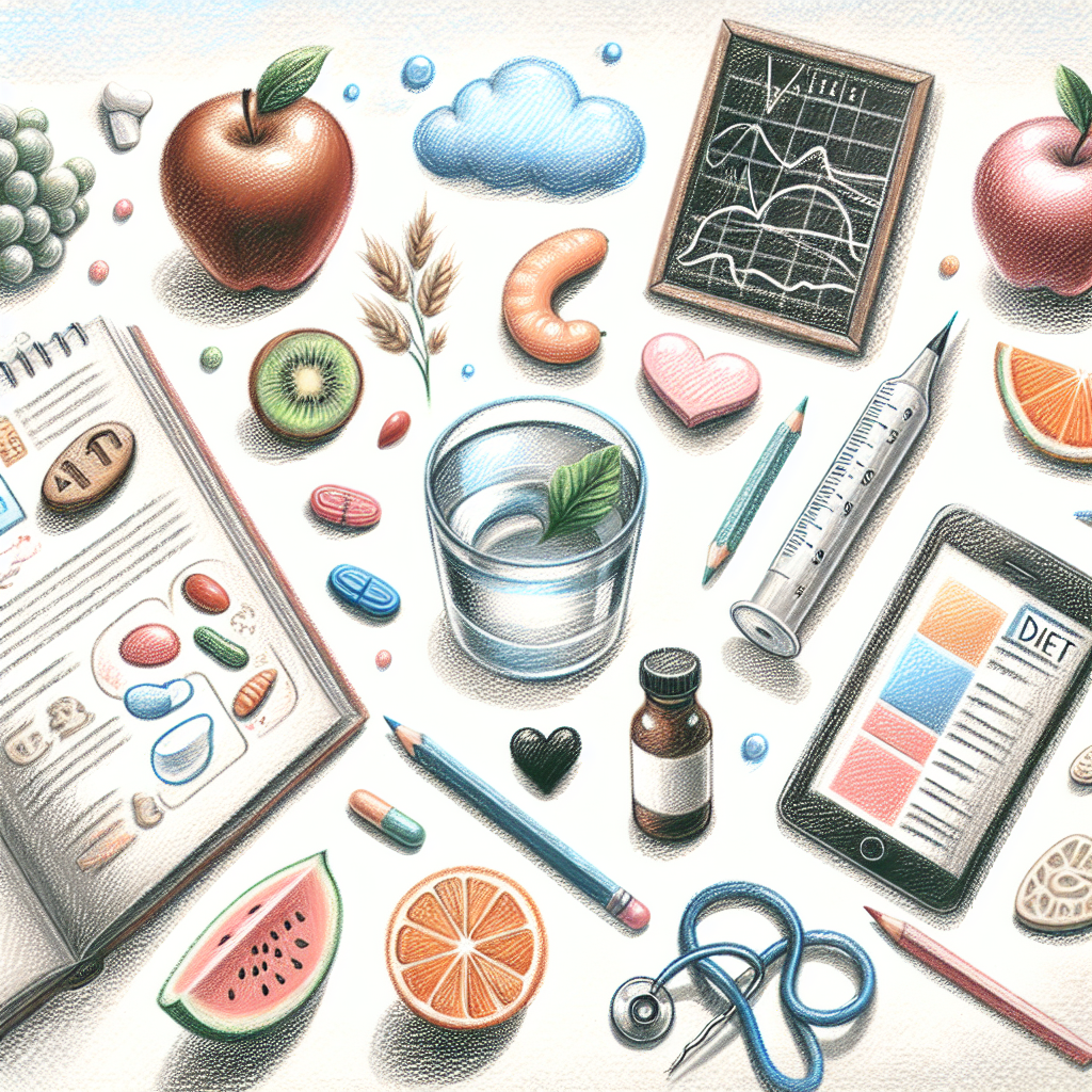 Pastelková ilustrace znázorňující téma: Zdravá strava