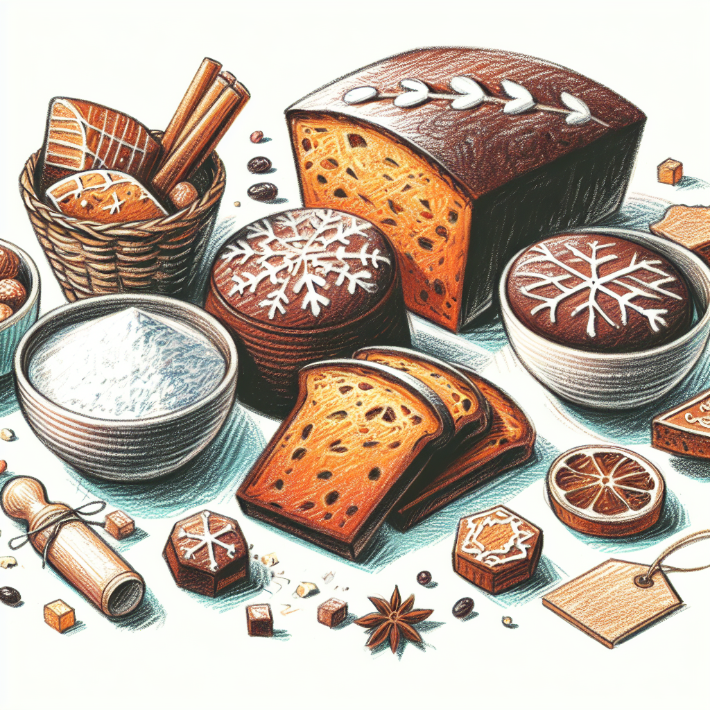 Pastelková ilustrace znázorňující téma: Dezerty