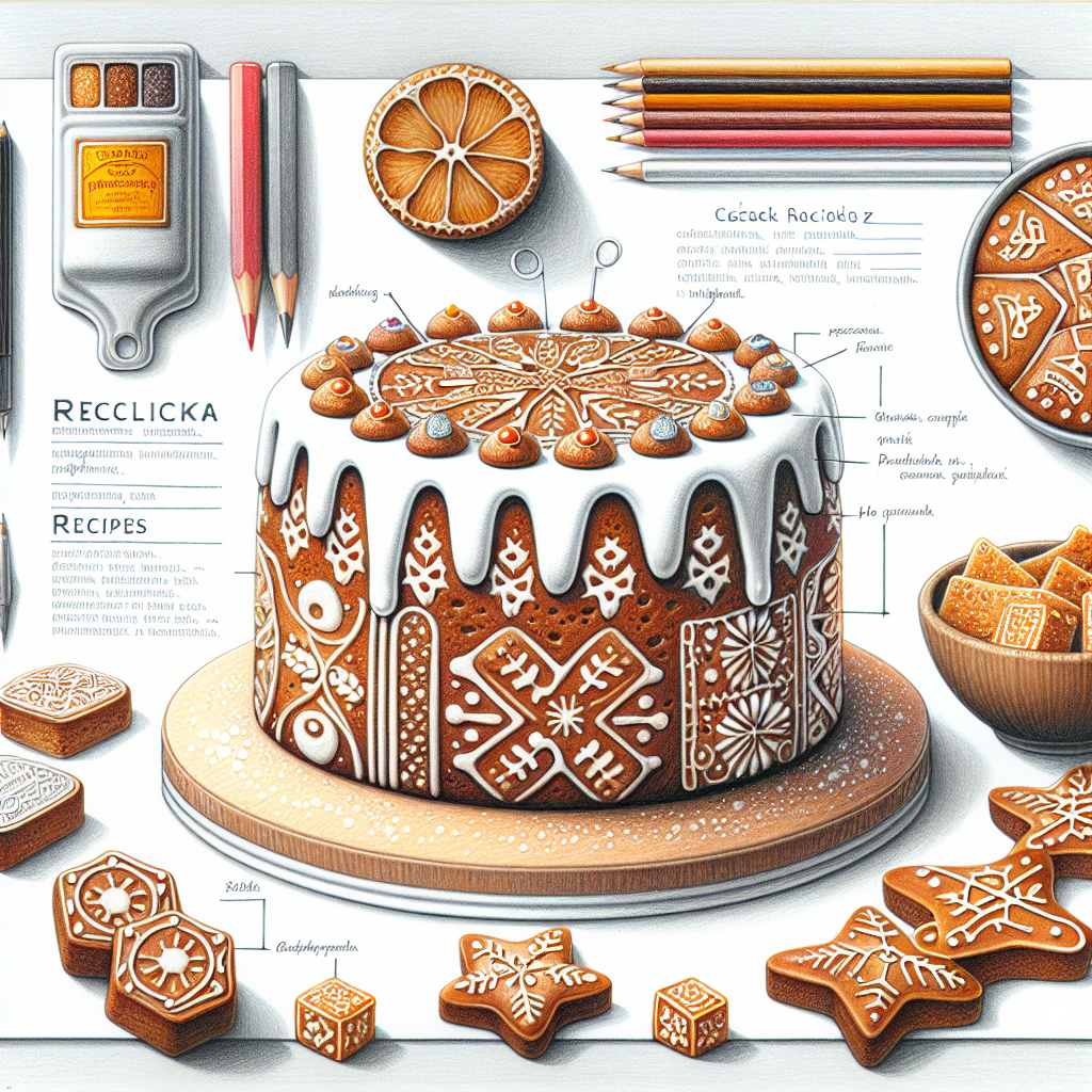Pastelková ilustrace znázorňující téma: Dezerty
