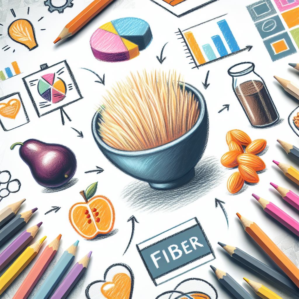 Pastelková ilustrace znázorňující téma: výživa