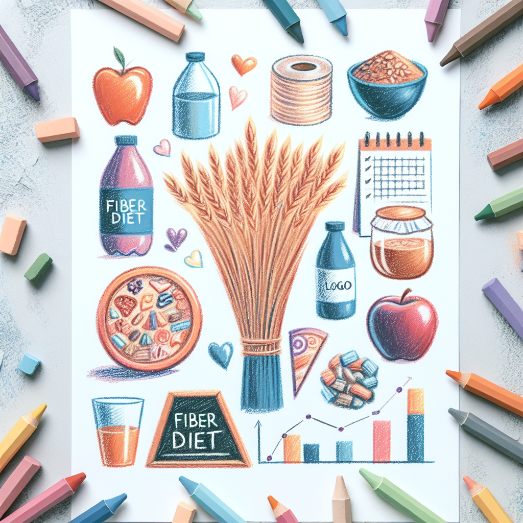 Pastelková ilustrace znázorňující téma: Výživa