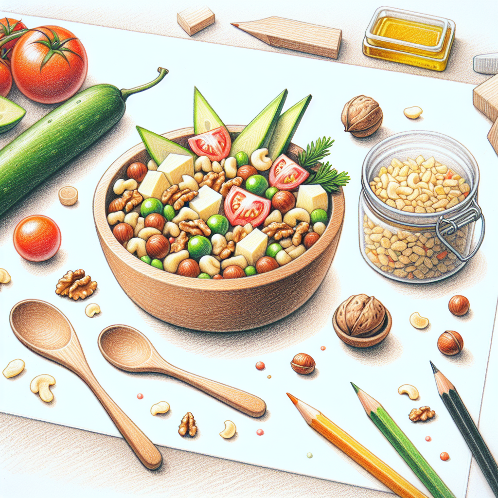 Pastelková ilustrace znázorňující téma: Recepty
