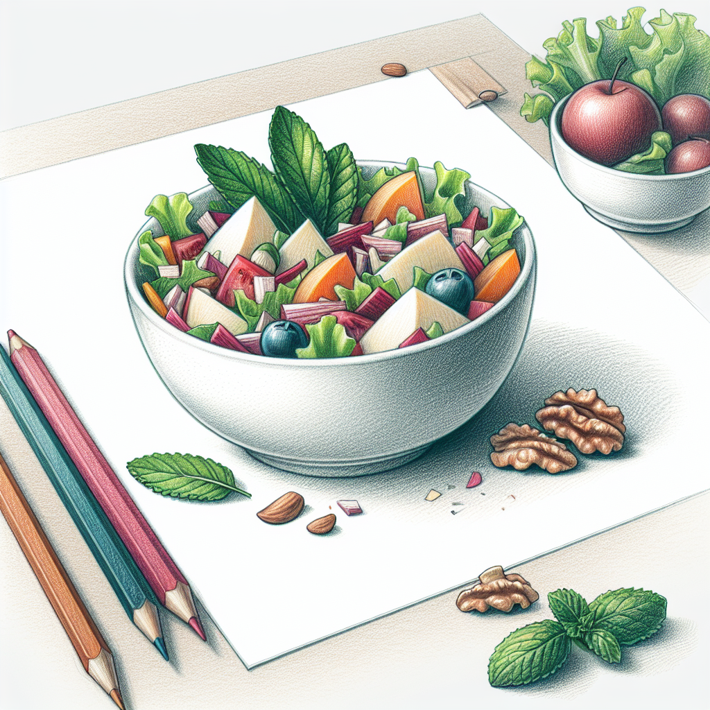 Pastelková ilustrace znázorňující téma: Recepty