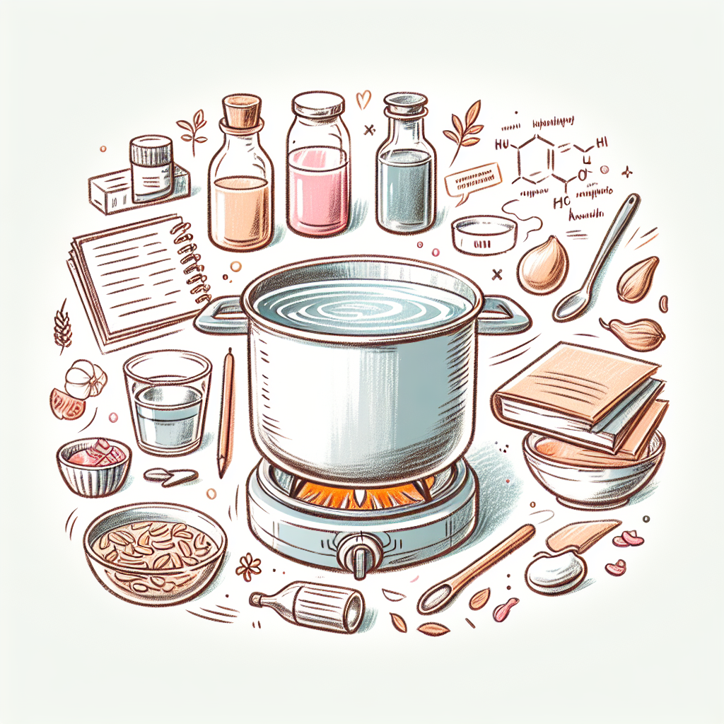 Pastelková ilustrace znázorňující téma: Vaření